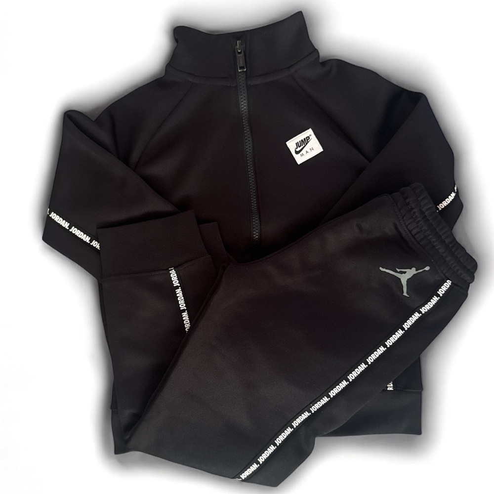 Nike Kids Black Joggers with Logo
